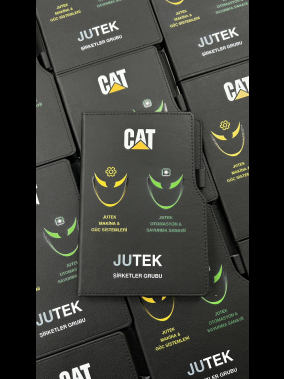 14,5 x 21 cm Termo Deri PU Sert Kapaklı Tarihsiz Defter, 224 Sayfa, 80 gr Ivory Krem Çizgili İç Kağıt, Kenar Boyalı, Kalem Tutuculu