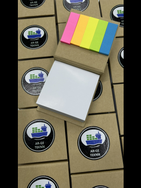 Geri Dönüşüm Renkli Yapışkanlı Notluk