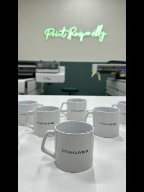 Porselen Süblimasyon Kısa Promosyon Kupa Bardak - Kutulu