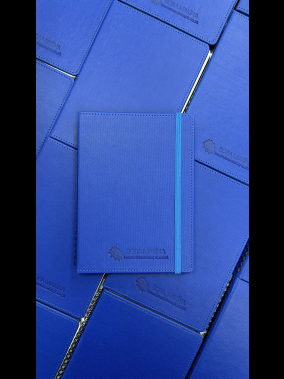 15 x 21.5 cm Termo Deri Kapaklı Gizli Spiralli Tarihsiz Defter 240 Sayfa 80 gr Ivory Krem İç Kağıt Çizgili Lastikli