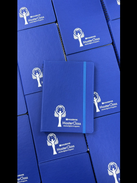 15 x 21.5 cm Termo Deri Kapaklı Gizli Spiralli Tarihsiz Defter 240 Sayfa 80 gr Ivory Krem İç Kağıt Çizgili Lastikli