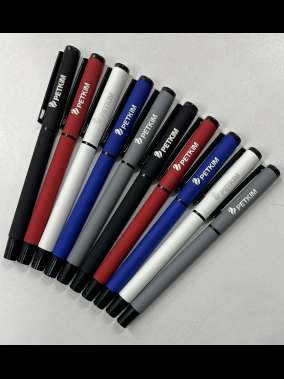 Kapaklı Rubber Gövde Metal Roller Kalem