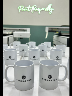 Porselen Süblimasyon Klasik Silindir Promosyon Kupa Bardak - Kutulu