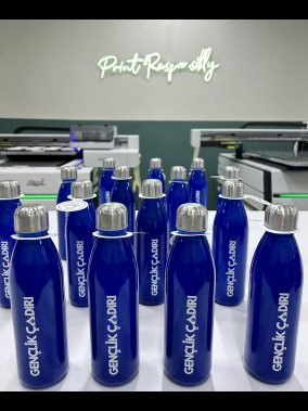 650 ml Renkli Cam Su Şişesi