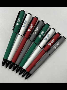 Çevirmeli Rubber Gövde Metal Tükenmez Kalem