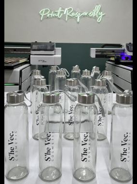 500 ml Cam Matara Şu Şişesi Kılıfsız