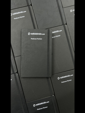 13 x 21 cm Termo Deri Kapaklı Ekonomik Defter 160 Sayfa 60 gr Holmen İç Kağıt Çizgili