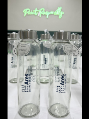 500 ml Cam Matara Şu Şişesi Kılıfsız