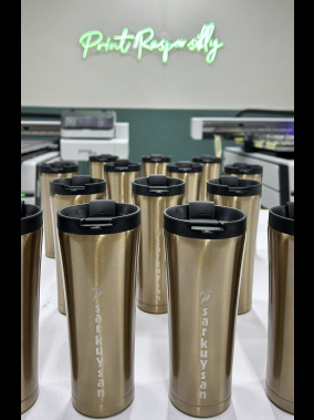 500 ml Kaydırmaz Taban Termos Bardak