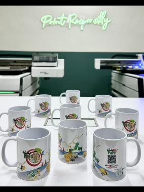 Porselen Süblimasyon Klasik Silindir Promosyon Kupa Bardak - Kutulu