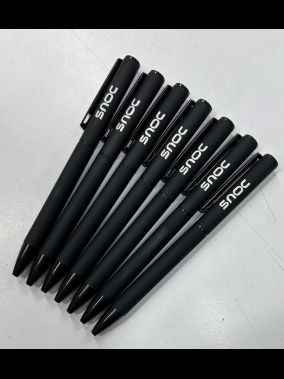 Rubber Gövdeli Çevirmeli Metal Tükenmez Kalem