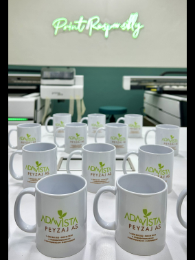 Porselen Süblimasyon Klasik Silindir Promosyon Kupa Bardak - Kutulu