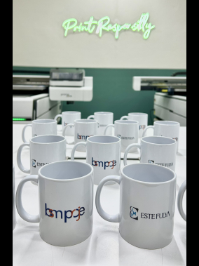 Porselen Süblimasyon Klasik Silindir Promosyon Kupa Bardak - Kutulu