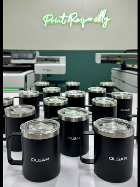 300 ml Geri Dönüştürülmüş Paslanmaz Çelik Termos Kupa - Çift Duvarlı