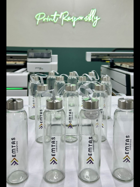 500 ml Cam Matara Şu Şişesi Kılıfsız