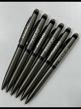 Dokunmatik Özellikli Siyah Metal Tükenmez Kalem