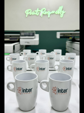 Süblimasyon Porselen Beyaz Latte Promosyon Kupa Bardak - Kutulu