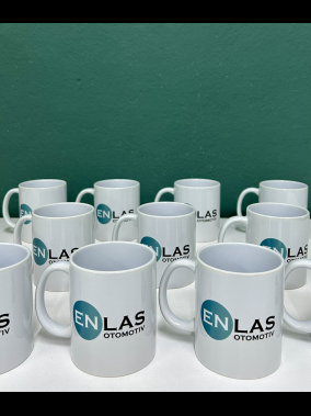 Porselen Süblimasyon Klasik Silindir Promosyon Kupa Bardak - Kutulu