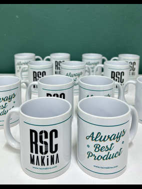 Porselen Süblimasyon Klasik Silindir Promosyon Kupa Bardak - Kutulu