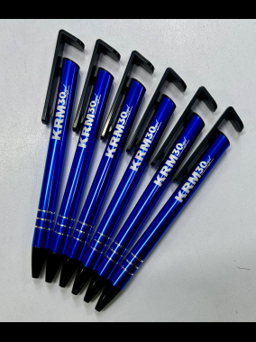 Basmalı Telefon Standlı Metal Tükenmez Kalem