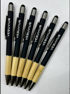 Bambu Rubber Gövdeli Metal Dokunmatik Kalem