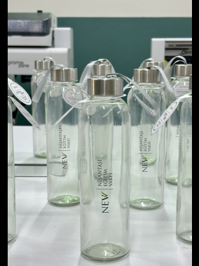 500 ml Cam Matara Şu Şişesi Kılıfsız