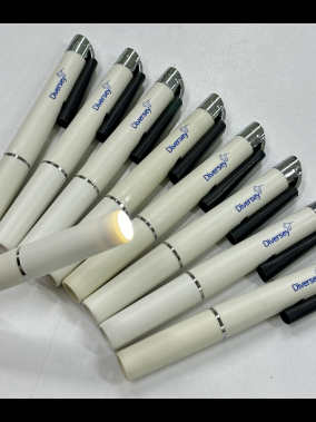 Penlight-Metalize Klips-Işıklı Doktor Kalemi