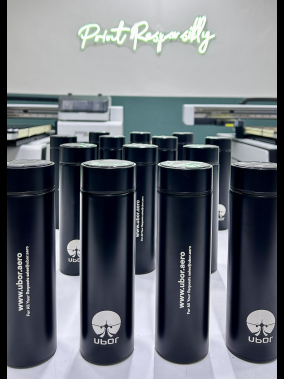 450 ML Isı Derecesi Gösteren Dijital Göstergeli Çelik Termos