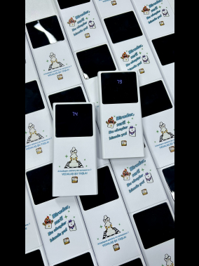 10.000 mAh Type-C Girişli LCD Ekranlı Powerbank