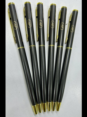 İnce Çevirmeli Metal Tükenmez Kalem