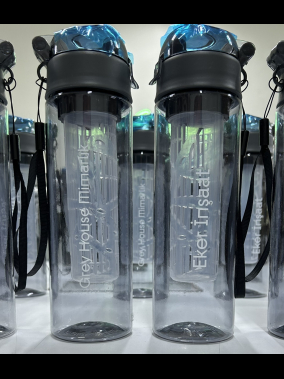 500 ML Detoks Filtreli Plastik Su Şişesi