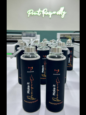 750 ML H2o Kılıflı Cam Matara