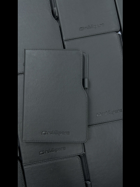 14,5 x 21 cm Termo Deri PU Sert Kapaklı Tarihsiz Defter, 224 Sayfa, 80 gr Ivory Krem Çizgili İç Kağıt, Kenar Boyalı, Kalem Tutuculu