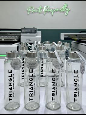 500 ml Cam Matara Şu Şişesi Kılıfsız