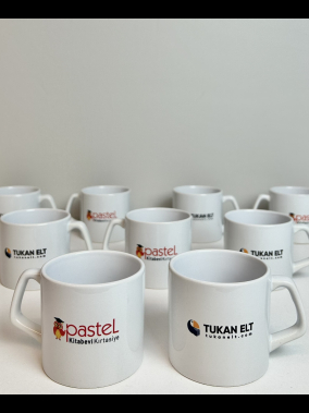 Porselen Süblimasyon Kısa Promosyon Kupa Bardak - Kutulu