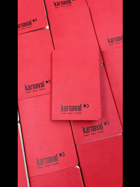 9 x 14 cm Yumuşak Termo Deri Kapaklı Cep Boy Tarihsiz Defter 80 Sayfa 80 gr Ivory Krem Çizgili