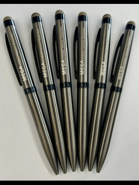 Dokunmatik Özellikli Siyah Metal Tükenmez Kalem