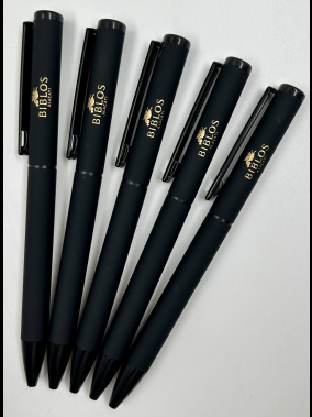 Çevirmeli Rubber Gövde Metal Tükenmez Kalem