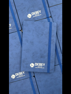 13 x 21 cm Termo Deri Kapaklı Ekonomik Defter 160 Sayfa 60 gr Holmen İç Kağıt Çizgili