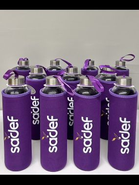 750 ML H2o Kılıflı Cam Matara