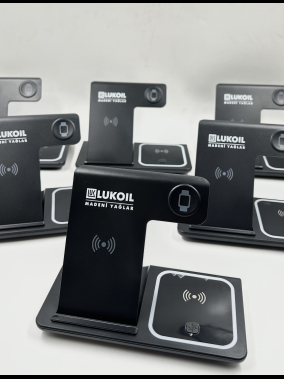 Apple Watch, Bluetooth Kulaklık ve Telefon Uyumlu 3’ü 1 Arada Kablosuz Şarj Standı