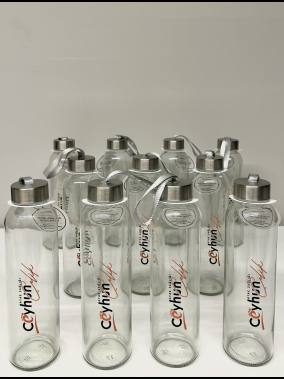 500 ml Cam Matara Şu Şişesi Kılıfsız