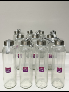 500 ml Cam Matara Şu Şişesi Kılıfsız