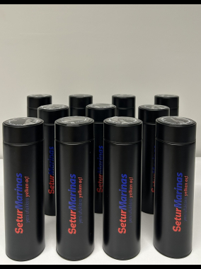 450 ML Isı Derecesi Gösteren Dijital Göstergeli Çelik Termos