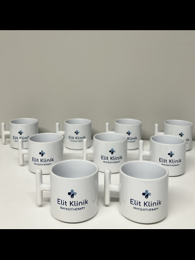 Süblimasyon Porselen T Kupa Bardak - Kutulu