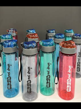 800 ML Detoks Filtreli Plastik Su Şişesi