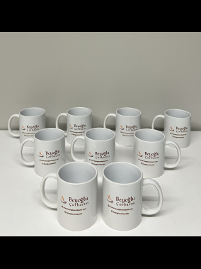 Porselen Süblimasyon Klasik Silindir Promosyon Kupa Bardak - Kutulu