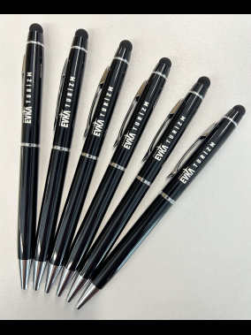 Çevirmeli Metal Dokunmatikli Touchpen Tükenmez Kalem