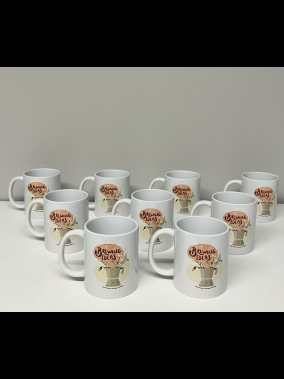 Porselen Süblimasyon Klasik Silindir Promosyon Kupa Bardak - Kutulu