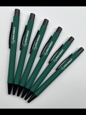 Rubber  Gövde Metal Tükenmez Kalem